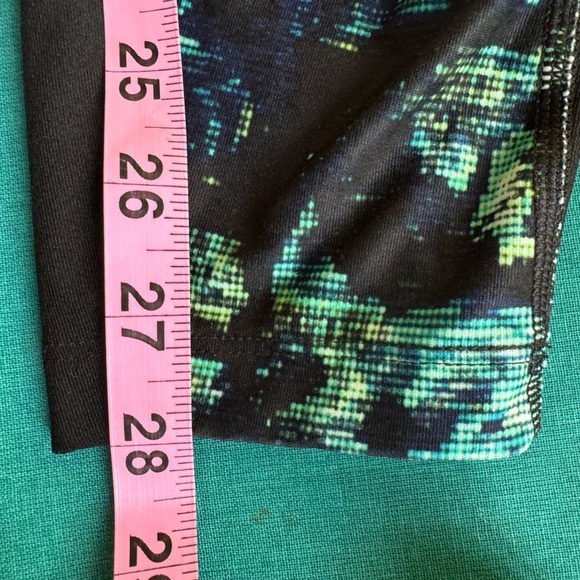 NIKE Dri-Fit Women’s Black,Green, Blue Work Out Pants. Hidden Pocket In Waist  L - Picture 9 of 9